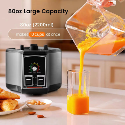 Professional Kitchen Blender 1500W 2.5L 6 Blade System with Sound Cover & Tamper