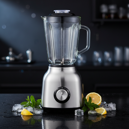 650W High Speed Electric Food Grinder Juicer 1.6L Stainless Steel Bowl 4 Blade System