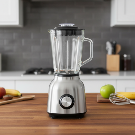 650W High Speed Electric Food Grinder Juicer 1.6L Stainless Steel Bowl 4 Blade System