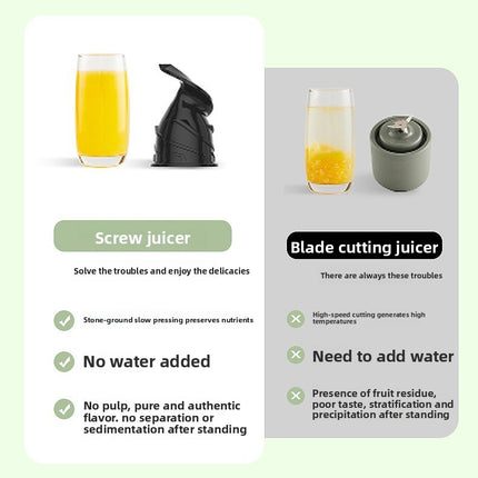Electric Stainless Steel Juicer 1.2L Large Caliber Automatic Pulp Separation Juice Maker