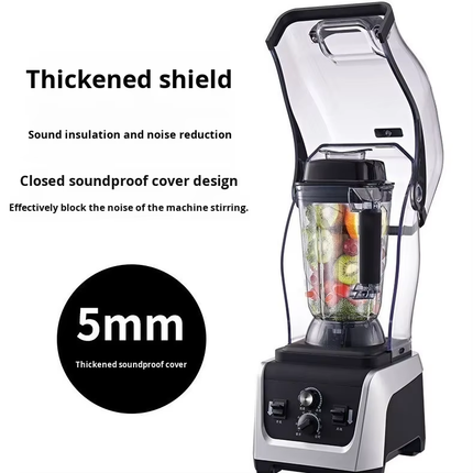 Commercial Countertop Blender 2.5L with 6-Blade System and Multi-Speed Control