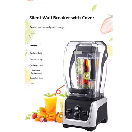Commercial Countertop Blender 2.5L with 6-Blade System and Multi-Speed Control