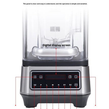 Industrial 2L Commercial Blender & Slushie Maker with 2000W Motor and 6-Blade System