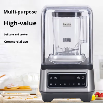 Commercial Ice Crushing Blender 2L with 1500W Motor, 6 Blades and Multi-Speed Control