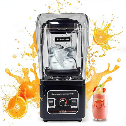2200W Heavy Duty Commercial Blender 1.8L 6-Blade Ice Crushing Kitchen Mixer