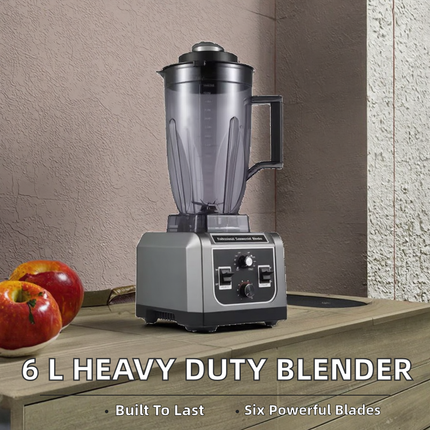 Commercial Grade 2200W 6L Hand Immersion Blender 10 Speed Heavy Duty Food Mixer with Chopper