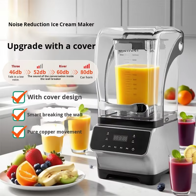 Multifunctional 2800W Smoothie Blender 2.2L Touch Control Multi Speed Kitchen Mixer