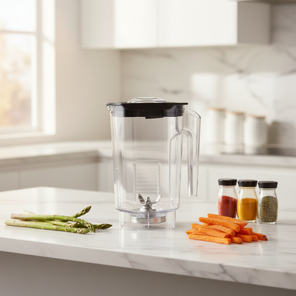 Heavy Duty Plastic Blender Cup Holder Bucket Pot for Commercial Smoothie & Food Prep Machines