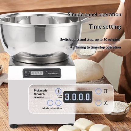 Automatic Bowl Type Dough Mixer 8kg Capacity Stainless Steel Commercial Kneader 3 Speed