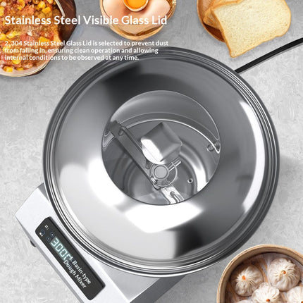 Automatic Bowl Type Dough Mixer 8kg Capacity Stainless Steel Commercial Kneader 3 Speed