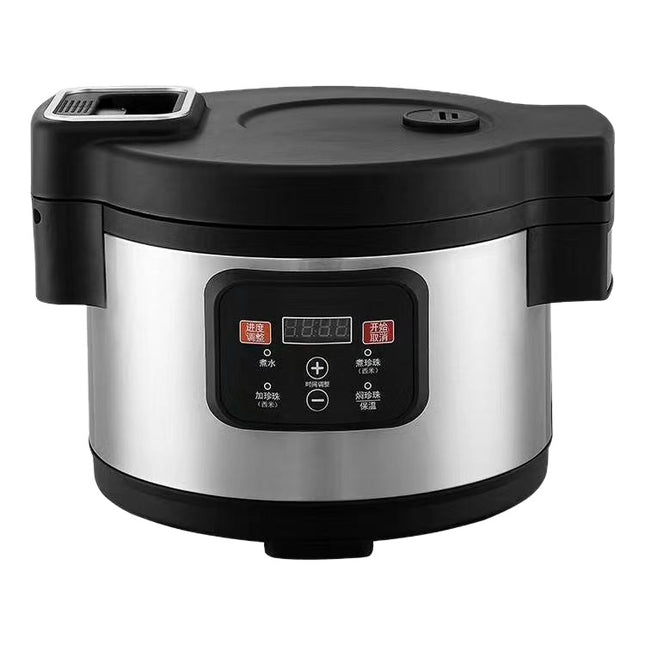12L Fully Automatic Pearl Cooker for Milk Tea Shops with Intelligent Controls and Non-Stick Pot