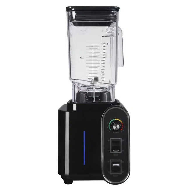 Commercial Smoothie Maker 1.2L Multifunction Blender with 15 Speed Settings and 6-Blade System