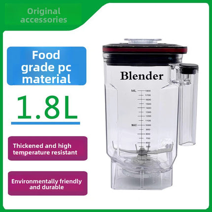 1.8L Multi-Purpose Blender Cup with 6 Blades, Waterproof Leakproof Design for Food Preparation
