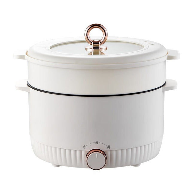 Large 7L Electric Hot Pot 2-Layer Design Multi-Use Cooker Stew Boil Steam 1500W