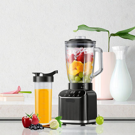 Electric 1200W Stainless Steel 6-Blade Countertop Blender for Smoothies and Shakes