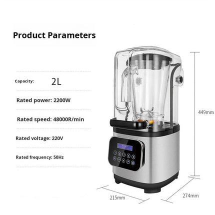 2L Heavy Duty Slush Maker Machine 1500W with Touch Control and Multi Speed Ice Crushing System