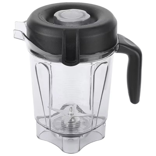 Low Profile Replacement Blender Pitcher Jar Container with Stainless Steel Blades Electric Blender Parts