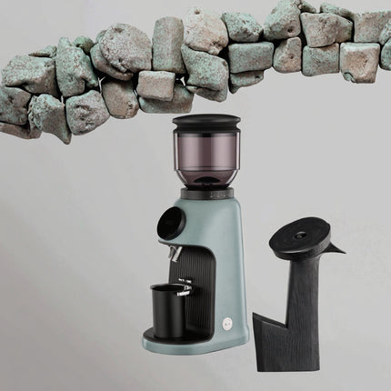 64mm Electric Flat Burr Coffee Grinder with Automatic Dosing and 320g Bean Hopper