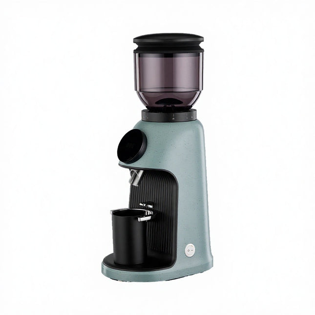 64mm Electric Flat Burr Coffee Grinder with Automatic Dosing and 320g Bean Hopper