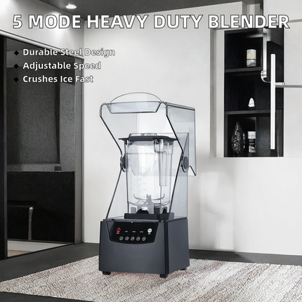 Heavy Duty 1200W Electric Smoothie Maker with 15 Speed Control and 2L Container
