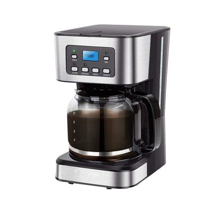 Portable 12 Cup Espresso Coffee Machine 950W Electric Drip Brewer with Steam Function