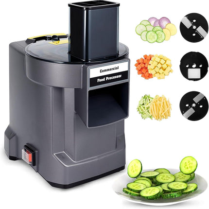 Commercial Electric Vegetable Cutter Machine 6 Blade Multi Function Slicer Dicer for Kitchen Use