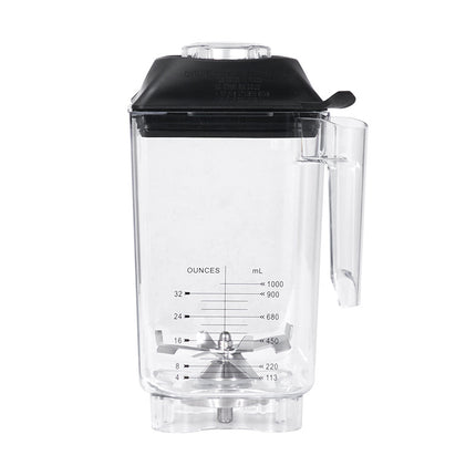 Plastic Blender Blade Cup Replacement Attachment with Stainless Steel Blade