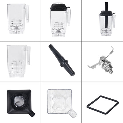 Plastic Blender Blade Cup Replacement Attachment with Stainless Steel Blade