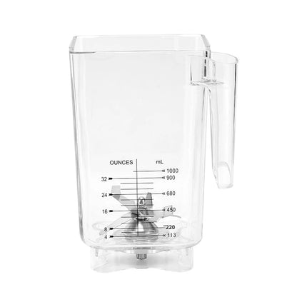 Plastic Blender Blade Cup Replacement Attachment with Stainless Steel Blade