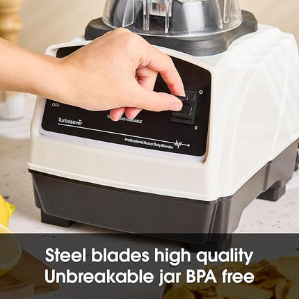 Professional Commercial Blender 1800W 3.6L Tritan Jar Ice Crushing 35000 RPM