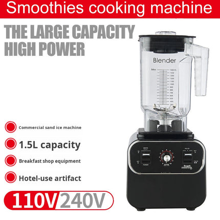 Commercial 1600W Ice Crusher and Shaved Ice Maker with 2L Capacity