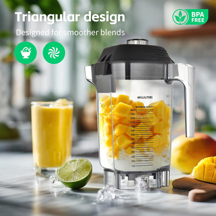 Universal Smoothie Blender Cup Jug Replacement Container with Drive Socket Kit