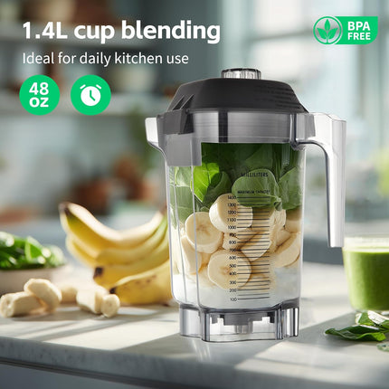 Universal Smoothie Blender Cup Jug Replacement Container with Drive Socket Kit