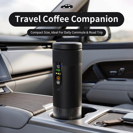 Portable Automatic Espresso Coffee Maker with USB Rechargeable Battery, 20 Bar Pressure Hot and Cold Brew