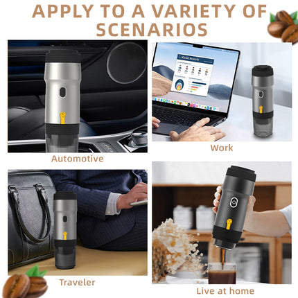Portable Rechargeable Espresso Machine 120ml Coffee Maker for Hot and Cold Brew