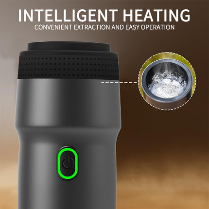 Portable 3 in 1 Coffee Maker with Water Heating Function Rechargeable USB Espresso Device