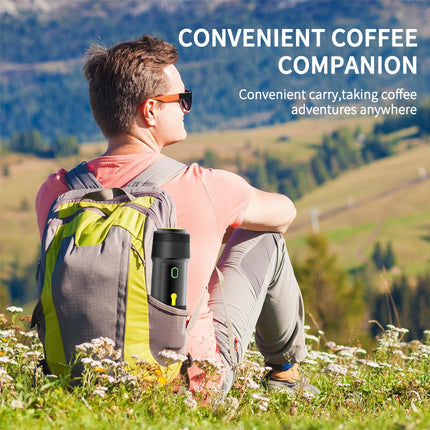 Portable 3 in 1 Coffee Maker with Water Heating Function Rechargeable USB Espresso Device