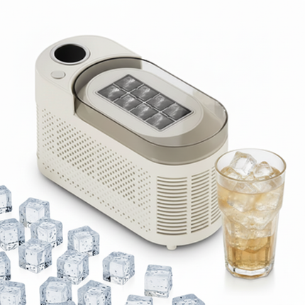 Desktop Portable Ice Cube Maker 12V Electric Fast Ice Machine for Home, Outdoor and Vehicle Use