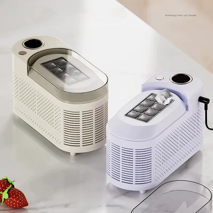 Desktop Portable Ice Cube Maker 12V Electric Fast Ice Machine for Home, Outdoor and Vehicle Use