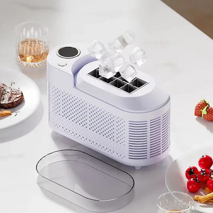 Desktop Portable Ice Cube Maker 12V Electric Fast Ice Machine for Home, Outdoor and Vehicle Use