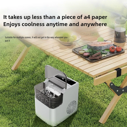 Compact Automatic Countertop Ice Maker 0.5L Tank Bullet Ice Portable Daily Use