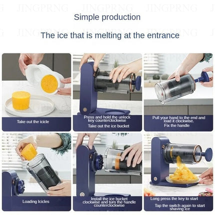 Portable USB Rechargeable Mini Smoothie Maker & Ice Crusher Machine for Home and Travel