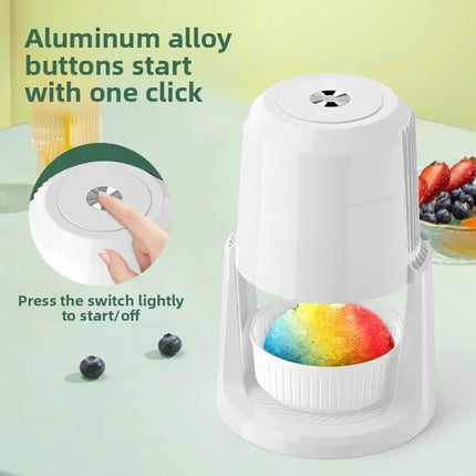 Electric Ice Shaver Machine 135W Adjustable Dual Speed Countertop Ice Crusher for Home Use