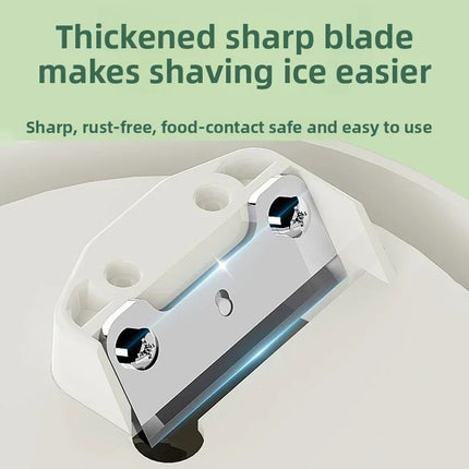 Electric Ice Shaver Machine 135W Adjustable Dual Speed Countertop Ice Crusher for Home Use
