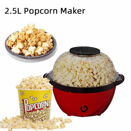Compact 3.6L Automatic Popcorn Maker 850W Electric Home Snack Machine Hot Air System