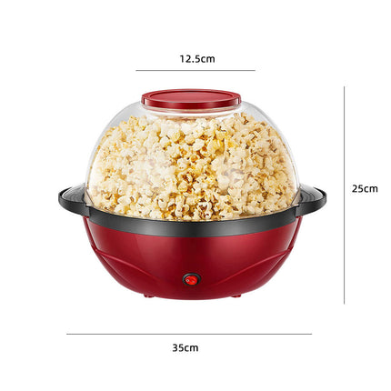 Compact 3.6L Automatic Popcorn Maker 850W Electric Home Snack Machine Hot Air System
