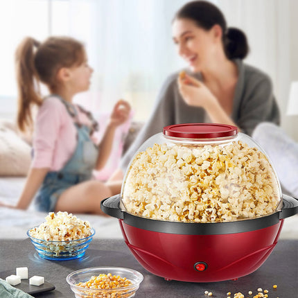 Compact 3.6L Automatic Popcorn Maker 850W Electric Home Snack Machine Hot Air System