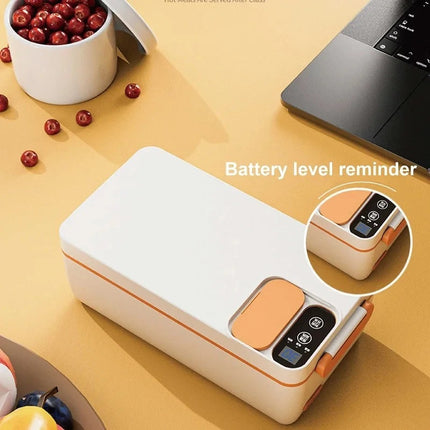USB Rechargeable Portable Lunch Box Heater 1L with Removable Stainless Steel Container
