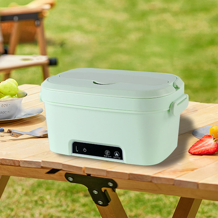 Portable Cordless Lunch Warmer Box 1.5L USB Rechargeable Food Heating Container for Car Office Travel