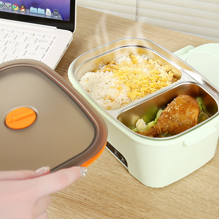 Portable Cordless Lunch Warmer Box 1.5L USB Rechargeable Food Heating Container for Car Office Travel